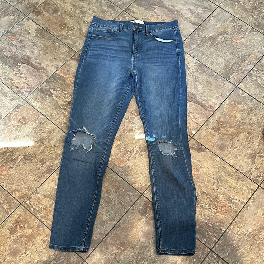 Mudd Blue Skinny Jeans Distressed Casual